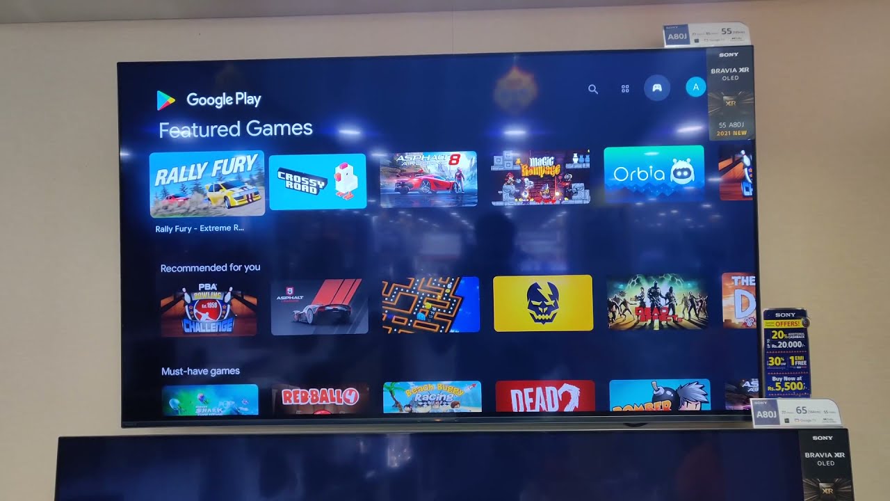 Access the "Google Play Store" on your Sony TV.
Search for "YouTube" in the search bar.