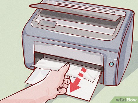 Check for any paper jams:
Open the printer cover and inspect for any paper stuck inside.