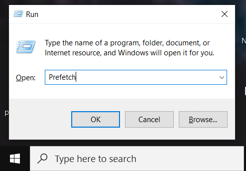 Clear your temporary files and cache to remove any potentially corrupted data.
Open the Run dialog by pressing Windows Key + R.