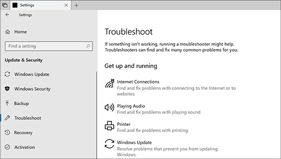Click on Run the troubleshooter.
Follow the on-screen instructions and restart your computer.