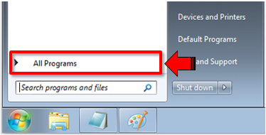 Click on the "Start" button.
Type "System Restore" in the search bar.