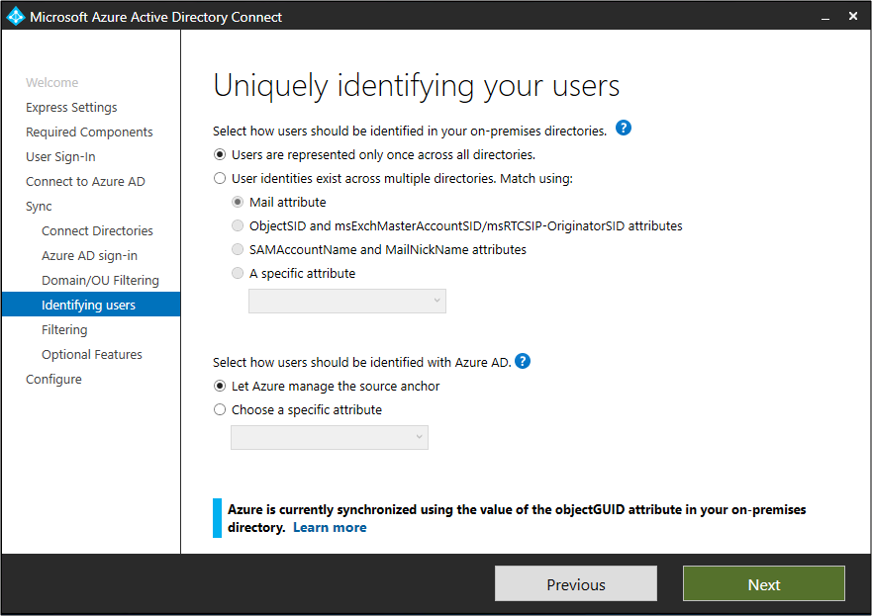 Click on the Sync button to enable syncing with Azure Active Directory.
If prompted, enter your Azure Active Directory credentials to authenticate the sync process.