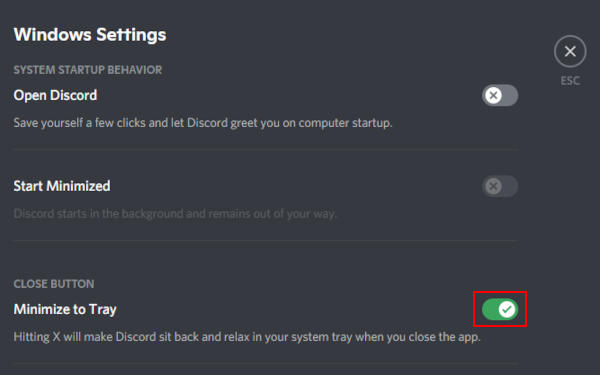 Close the Discord application.
Click on the Start menu and select the Power button.