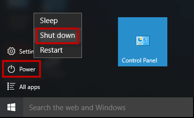Close the Windows 10 setup window
Restart your computer