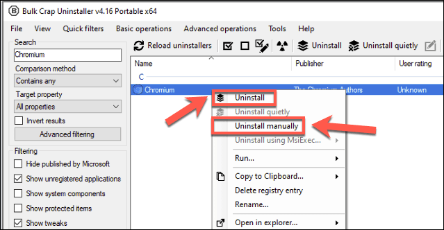 Download a reliable Chromium uninstaller tool from a trusted website.
Run the downloaded uninstaller tool on your Windows 10 system.