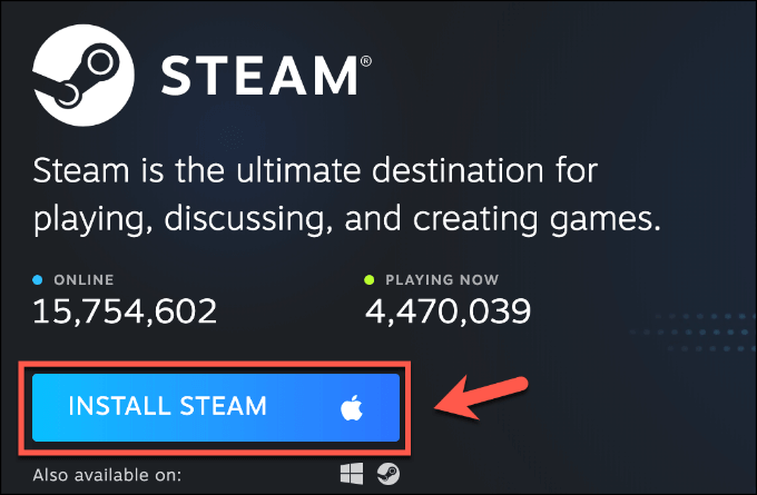 Download the latest version of Steam from the official website.
Install Steam by following the on-screen instructions.