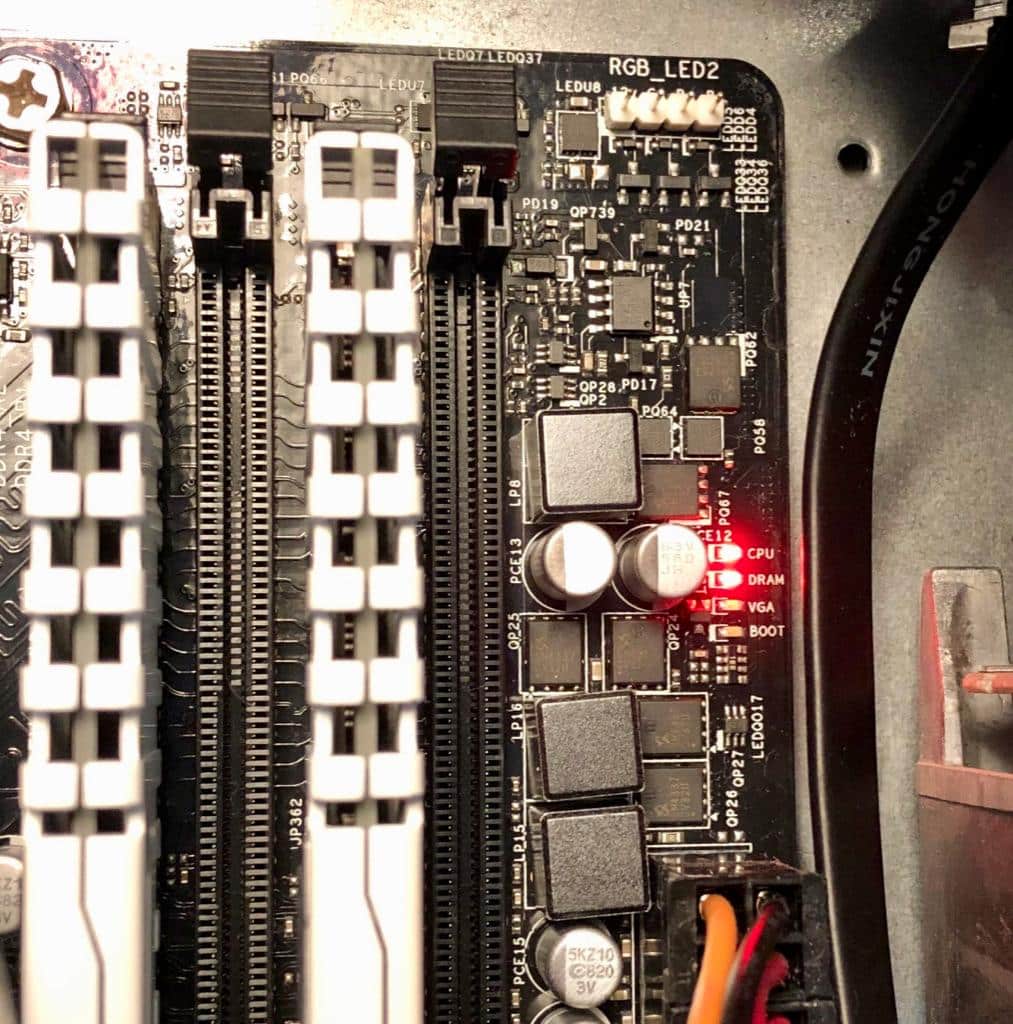 Ensure all hardware components are properly connected and seated in their respective slots.
If there are any loose connections, reseat the components firmly.