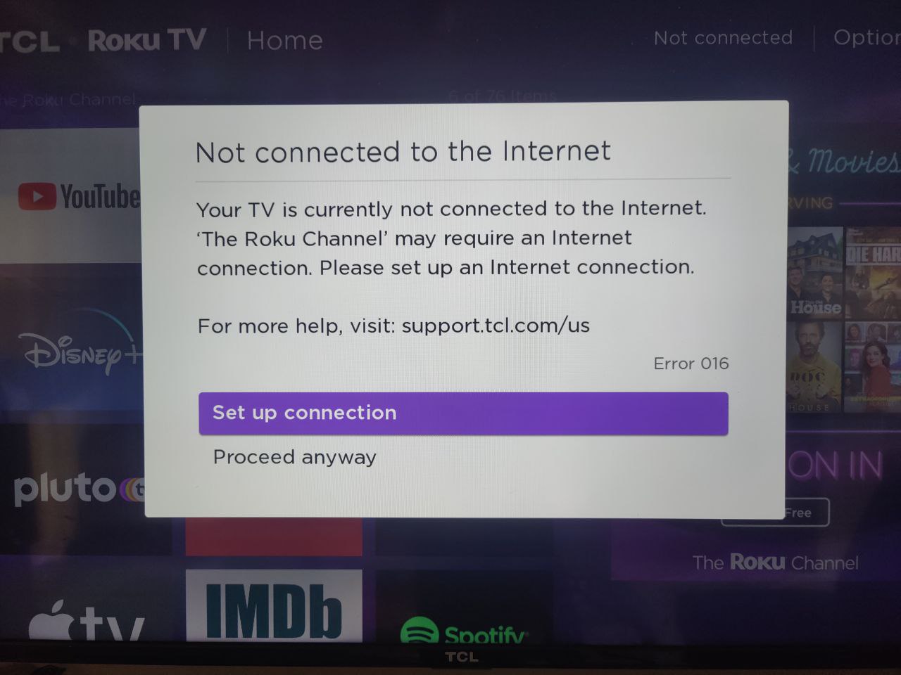 Ensure that your Roku device is connected to the internet.
Verify that other devices on the same network can access the internet.