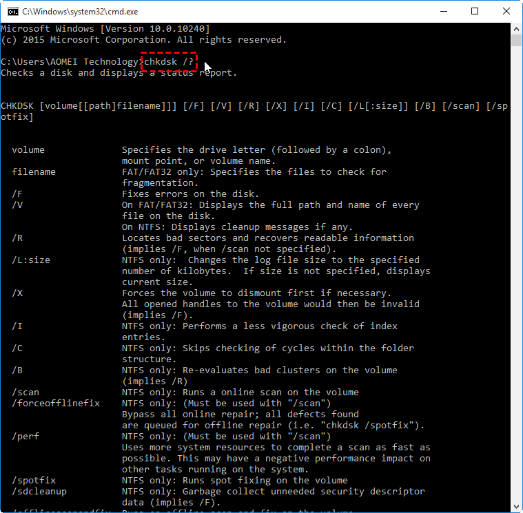 For Disk Check, type chkdsk C: /f /r (replace C: with the appropriate drive letter) and press Enter.
Wait for the scans to complete and follow any instructions provided.