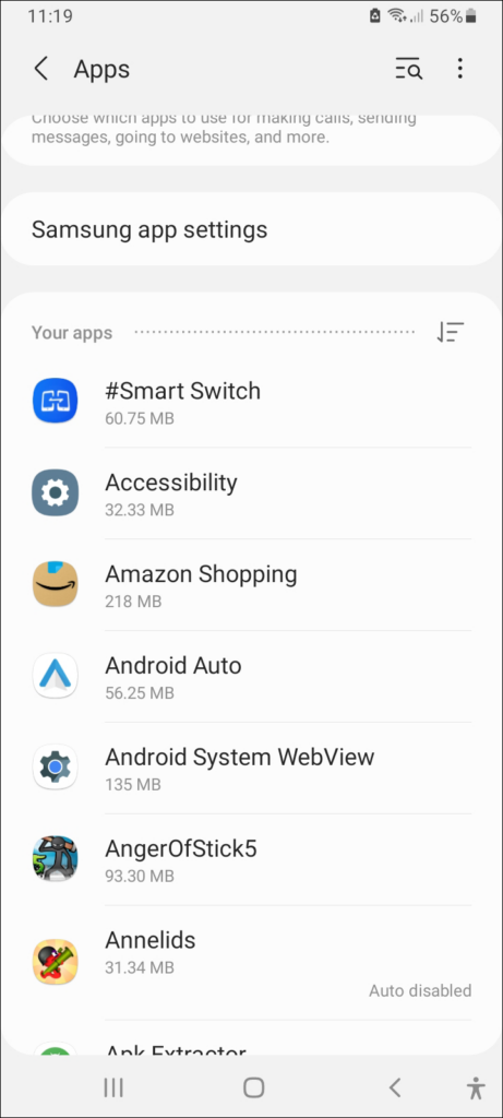 Go to "Settings" on your Android device.
Scroll down and select "Apps" or "Application Manager".