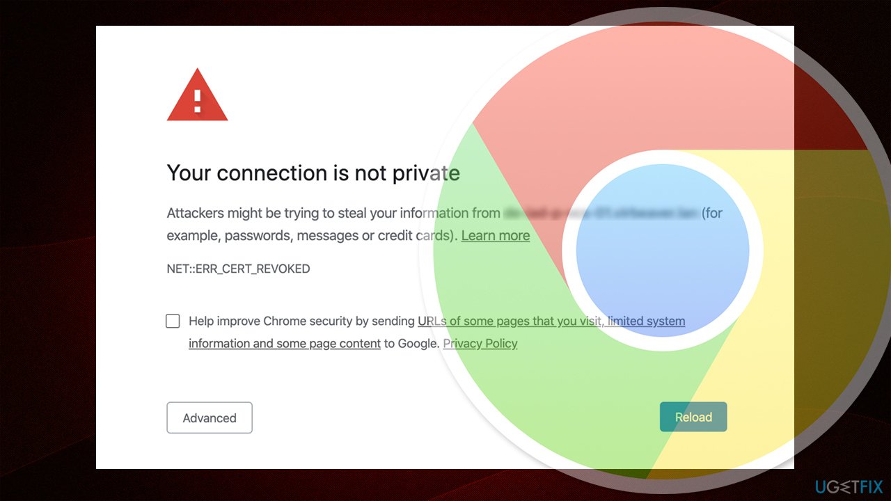 If the error is resolved, it indicates that the antivirus software was causing the issue.
Consider adding Chrome or the affected website to the exclusion or trusted list of your antivirus software.