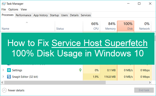If the Service Host: Superfetch process is utilizing a significant amount of CPU or disk resources, continue to the next step
Open the Start menu and type Services