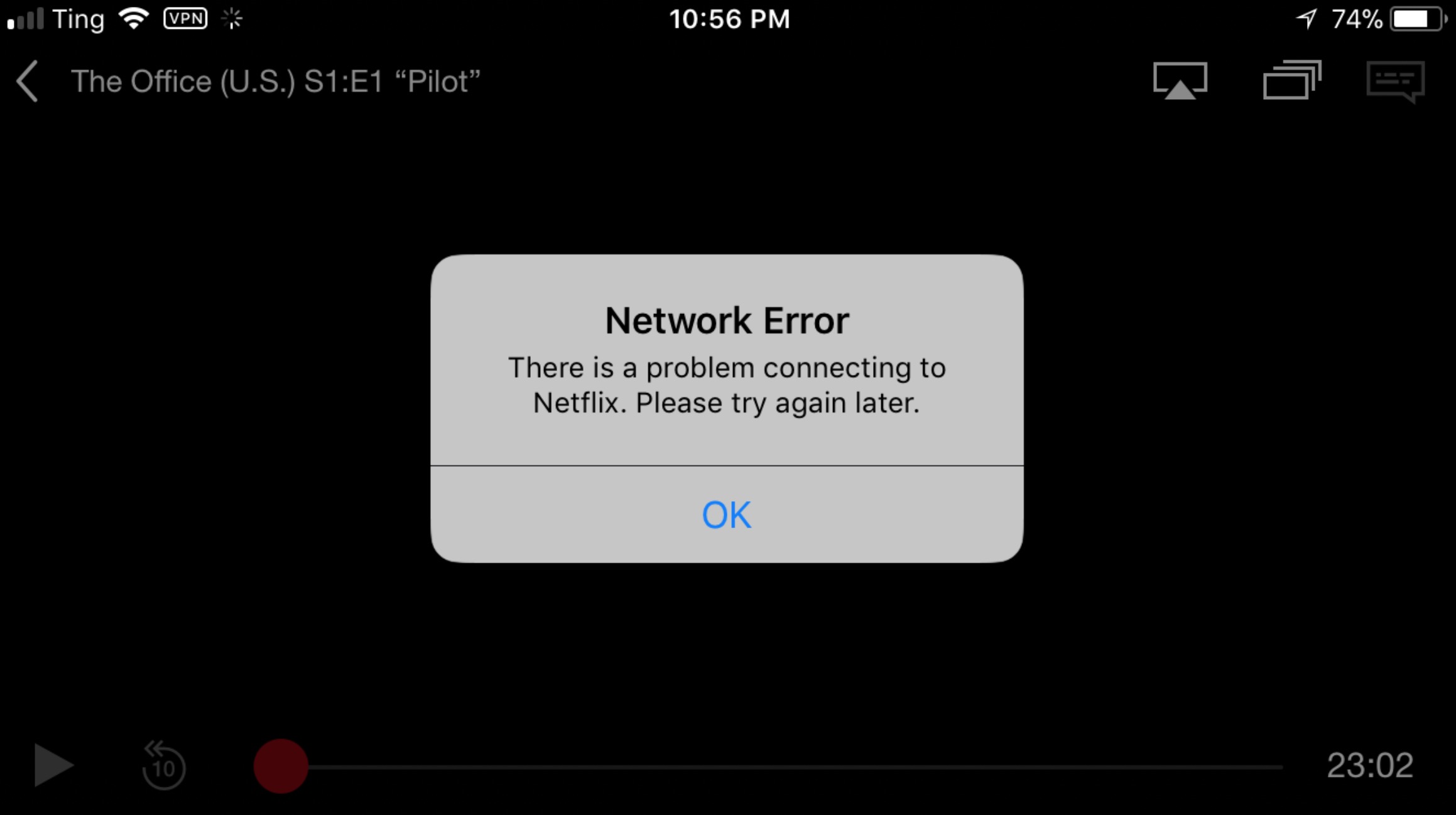 If you are using a VPN or proxy service, temporarily disable it.
Check if Netflix works without the VPN or proxy.