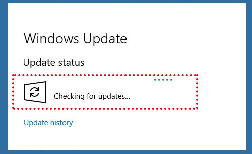 In the left sidebar, click on Windows Update.
Click on the Check for updates button and wait for Windows to search for any pending updates.