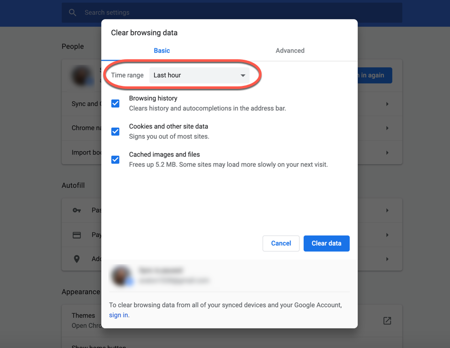 Navigate to the "Privacy" or "History" section
Select the option to clear browsing data