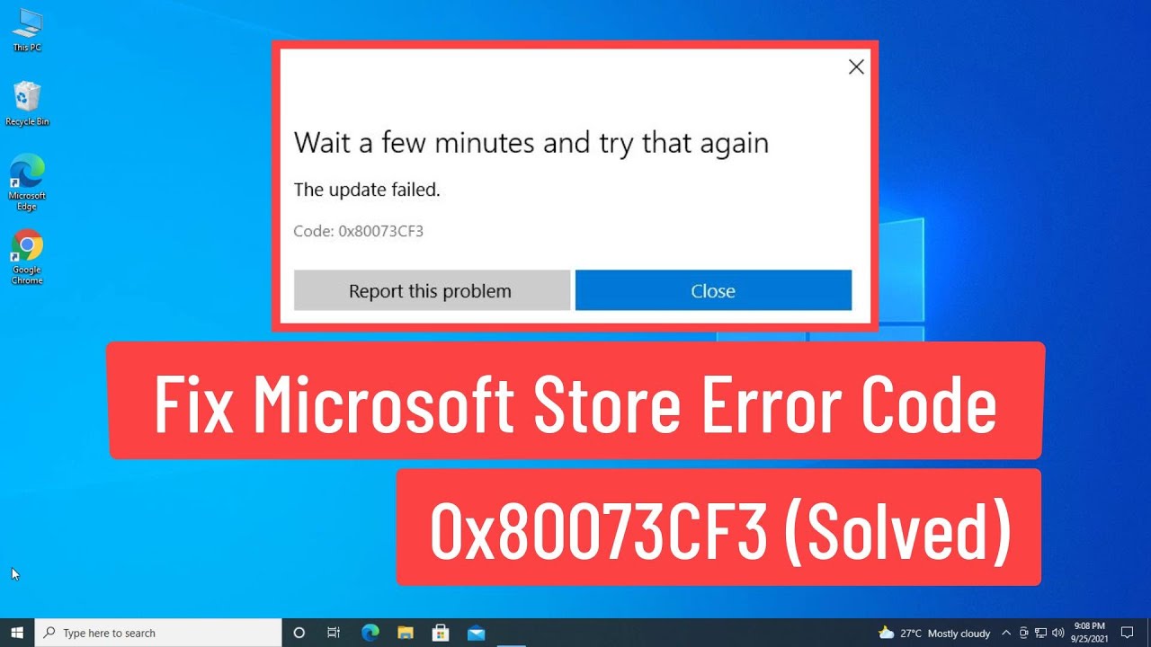 Once the troubleshooting process is complete, restart your computer.
Try accessing the Microsoft Store again to see if the error 0x80073CF3 is resolved.