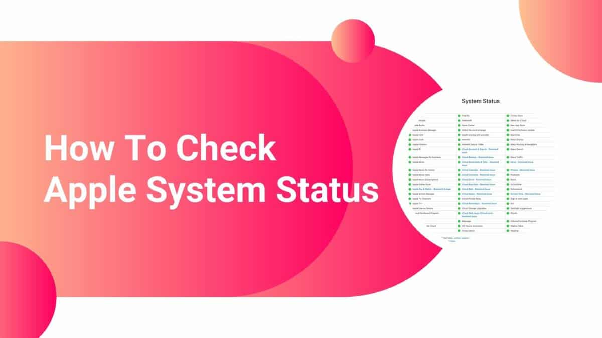 Open a web browser on your computer.
Search for "Apple System Status" and click on the official Apple System Status page.