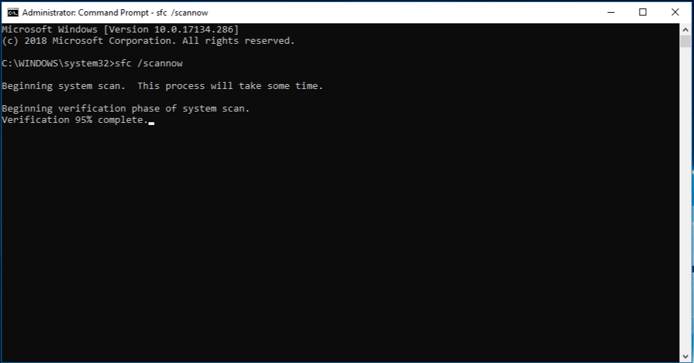 Open Command Prompt as an administrator.
Type <code>sfc /scannow</code> and press Enter.