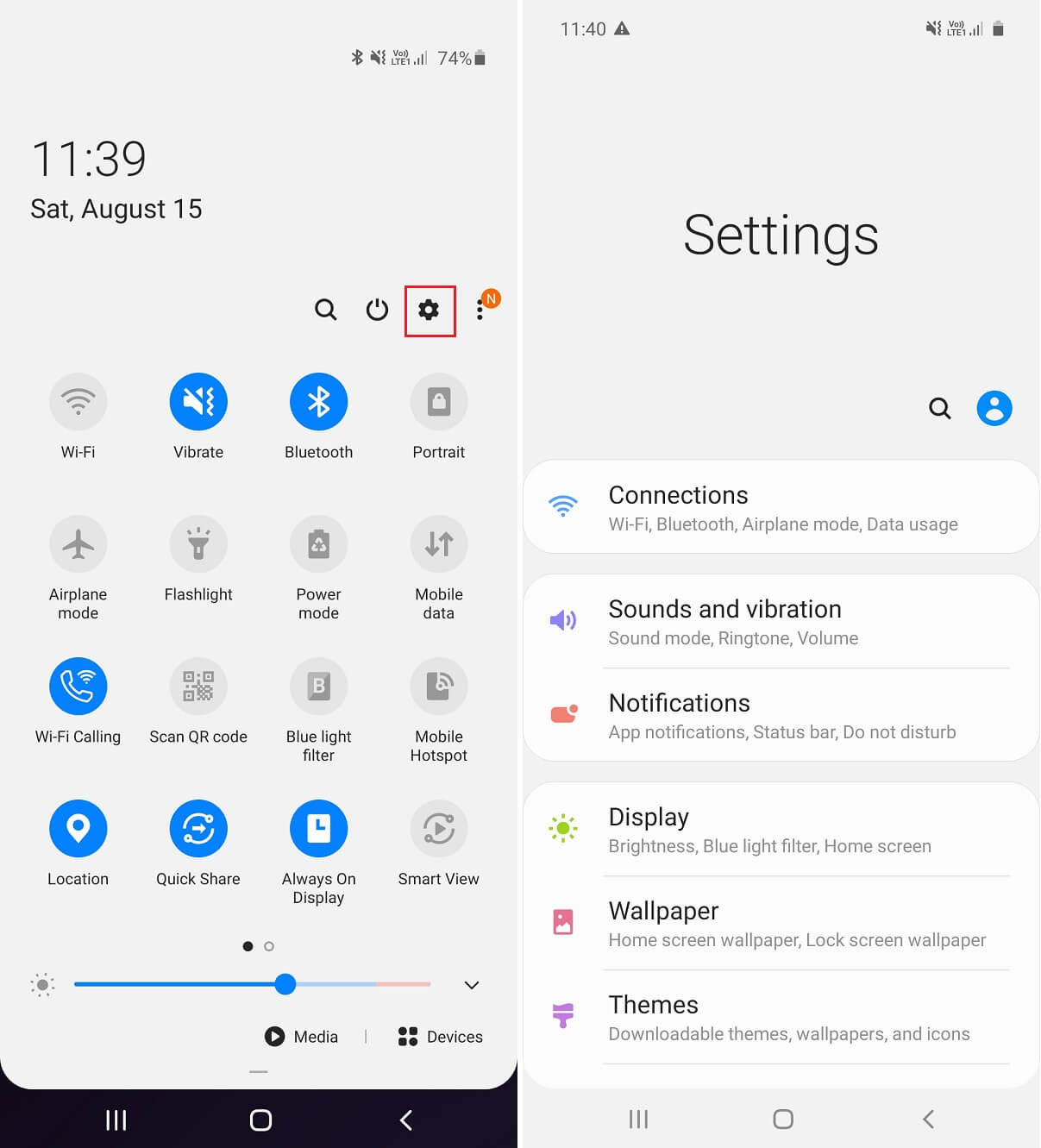 Open Settings on your Android device.
Scroll down and tap on About Phone or System.