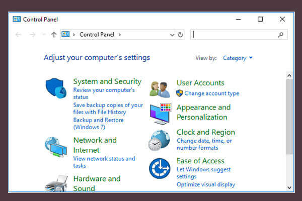 Open the Control Panel by typing Control Panel in the search bar and selecting it from the results.
Click on Recovery and select Open System Restore.