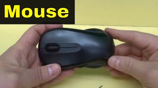 Open the mouse's battery compartment.
Replace the batteries with fresh ones.