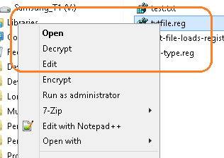 Open the registry file in a text editor.
Review the syntax and make corrections if necessary.