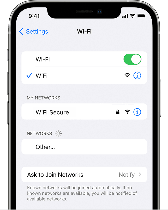 Open the Settings menu on your device.
Go to the Network or Wi-Fi settings.