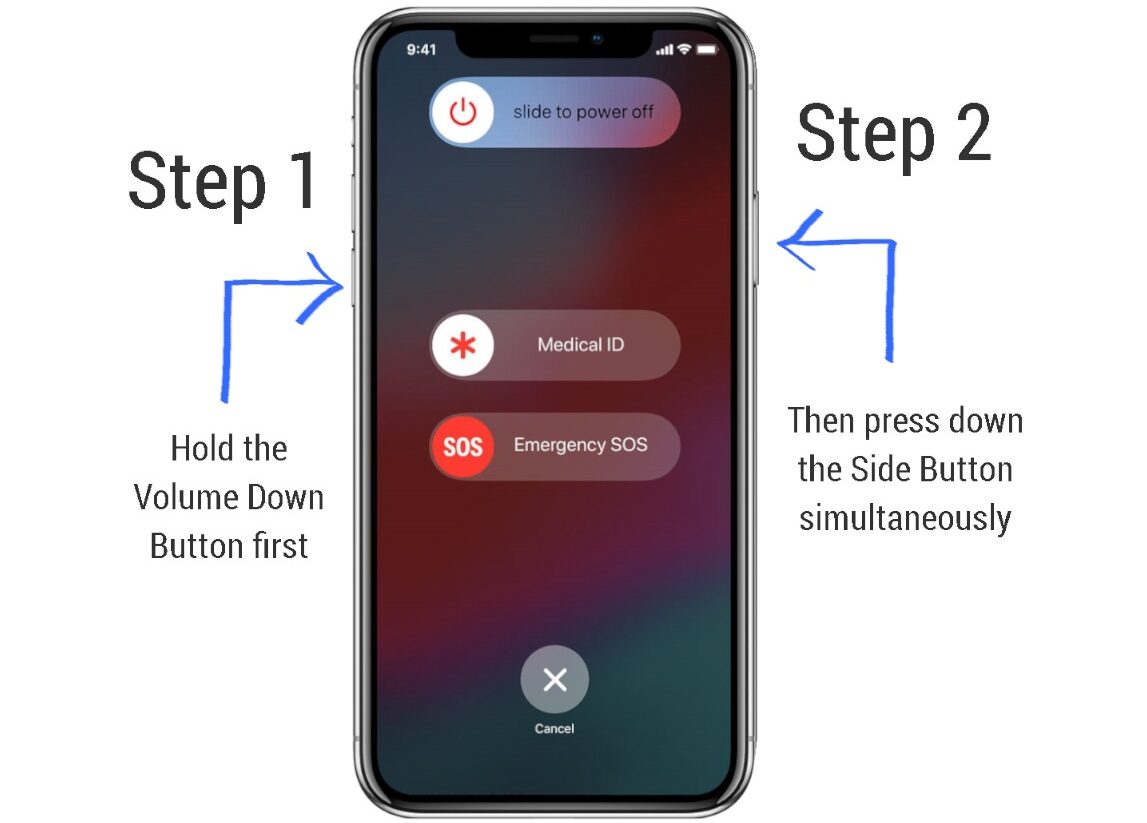 Press and hold the Power button on your device.
Select the "Restart" or "Reboot" option from the menu that appears.