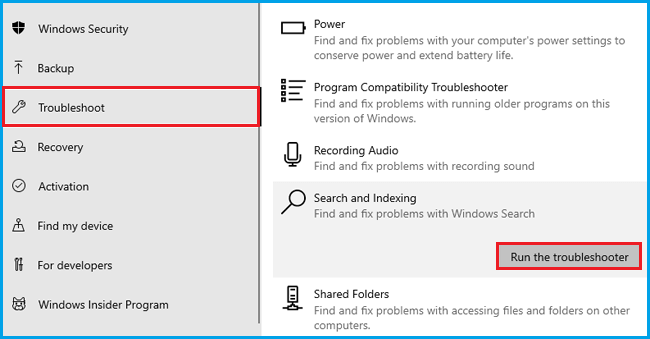 Press the Windows key and type troubleshoot in the search bar
Select Troubleshoot settings from the results