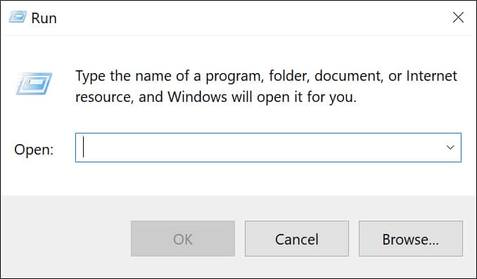 Press Windows key + R to open the Run dialog box.
Type wsreset.exe and press Enter.
