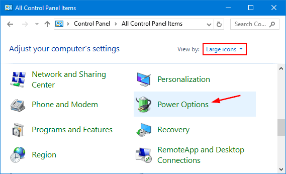 Press Windows Key + X and select Power Options from the menu.
In the Power Options window, select Additional power settings on the right-hand side.