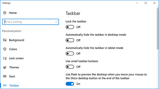 Right-click on an empty area of the taskbar and select Taskbar Settings.
In the Taskbar settings window, toggle the Automatically hide the taskbar in desktop mode option Off and then back On.