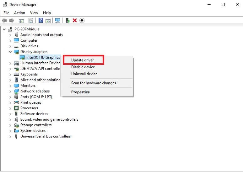Right-click on your mouse device and select Update driver.
Choose Search automatically for updated driver software.