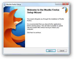 Run the installer and proceed with the installation process
Once installed, open Mozilla Firefox