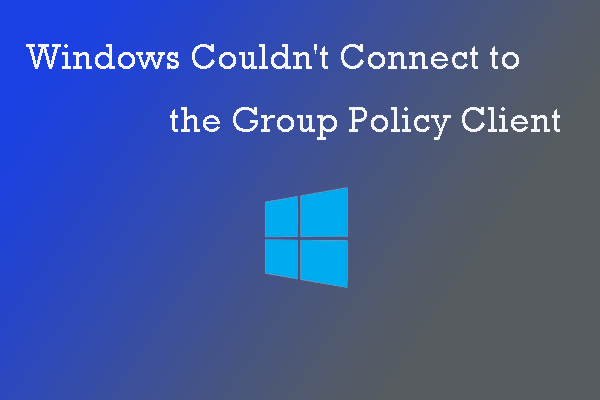 Scroll down and locate the Group Policy Client service.
Right-click on the service and select Properties.