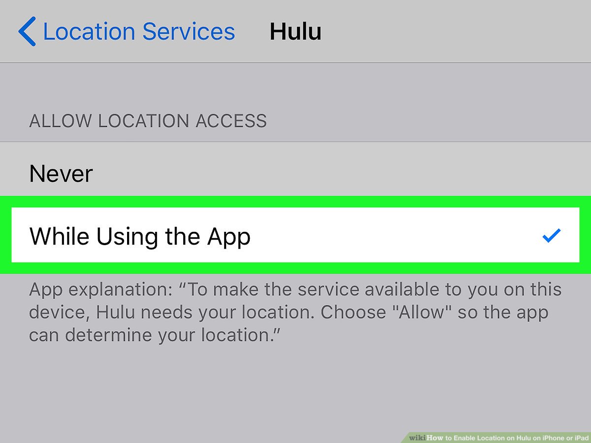 Select "Apps" or "Applications".
Find and tap on "Hulu".