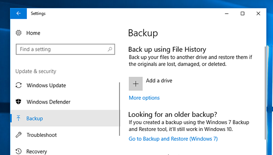 Select the backup file you created earlier.
Click Open and follow the instructions to restore the backup.