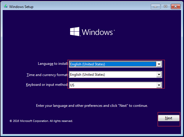 Select your language preferences and click Next.
Click on Repair your computer at the bottom left corner of the window.