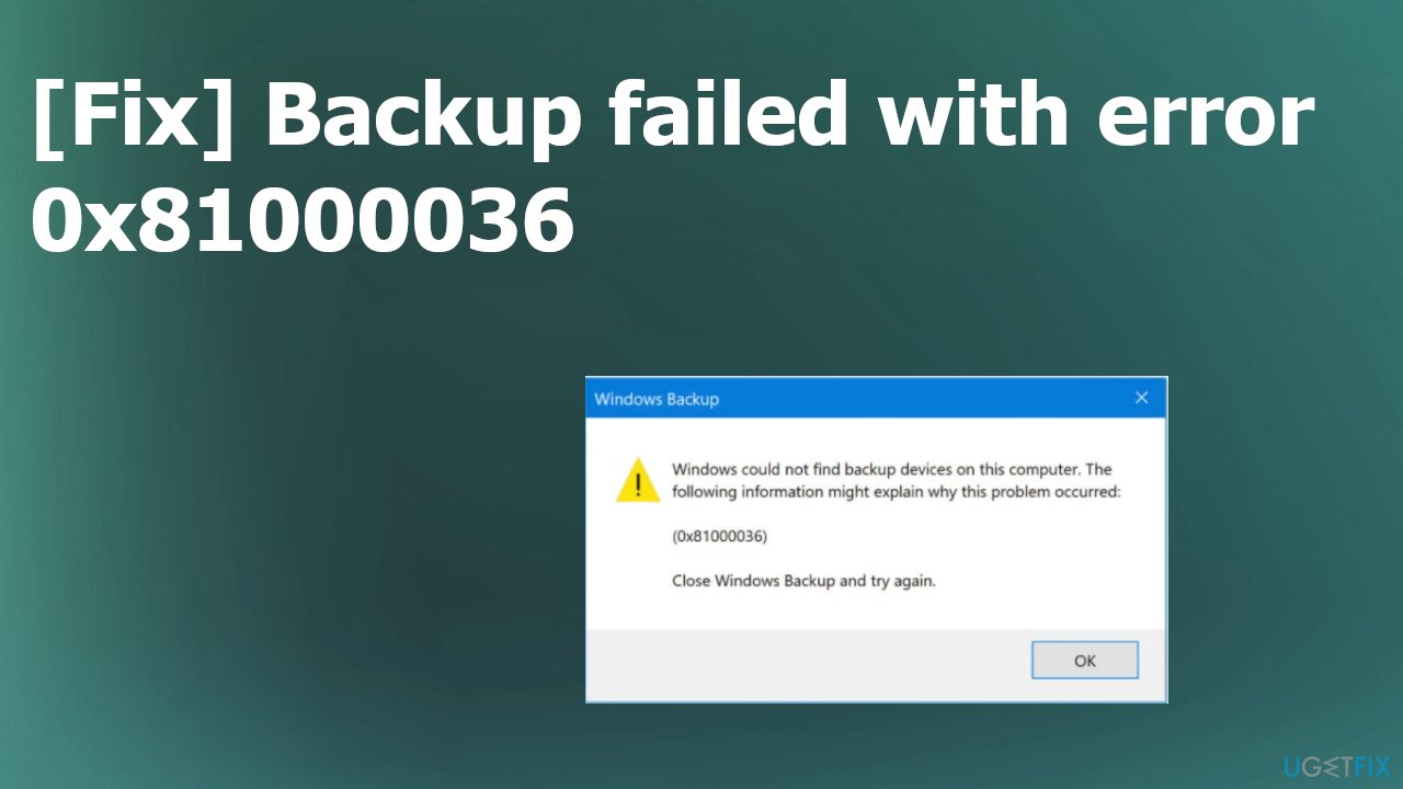 Temporarily disable the security software while performing the backup
Attempt the backup again and check if the error is resolved