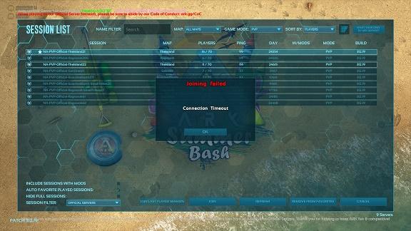 Try connecting to a different ARK server
Check if the ARK server requires any additional software or mods