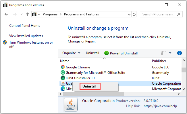 Uninstall Java from your computer by going to the Control Panel and selecting "Uninstall a program."
Download the latest version of Java from the official website.