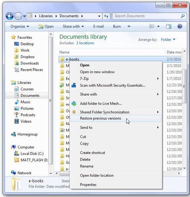 Use a file repair tool or utility to fix the corrupted file.
Restore the file or folder from a backup or previous version.