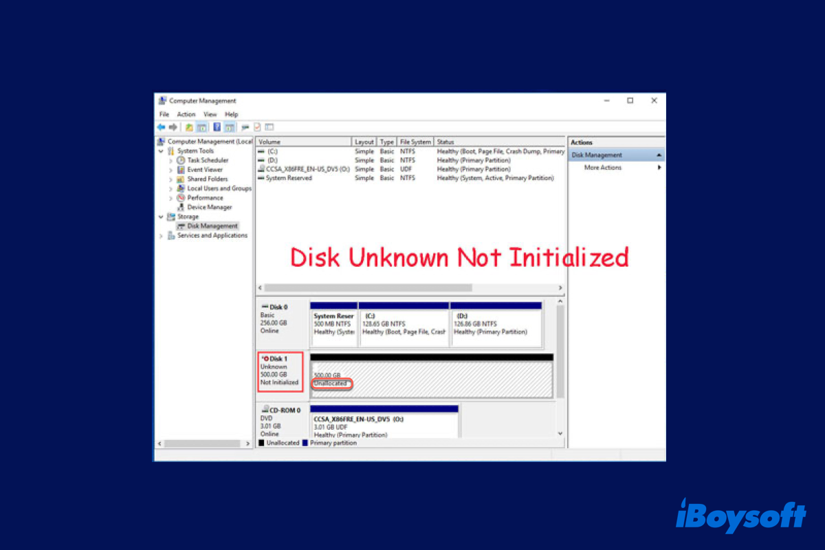 Why is my disk showing as "Unknown" in Disk Management? When a disk is labeled as "Unknown" in Disk Management, it means that the system cannot determine the disk's file system or partition information. This can occur when the disk is new, not properly connected, or experiencing corruption issues.
Can I lose data if I initialize the disk? Initializing a disk does not immediately erase data. However, it is crucial to note that initializing a disk will erase any existing partition or file system i