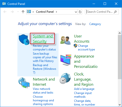 Within the System and Security category, click on the "System" option.
In the System window, find and click on the "Remote settings" link located on the left-hand side.