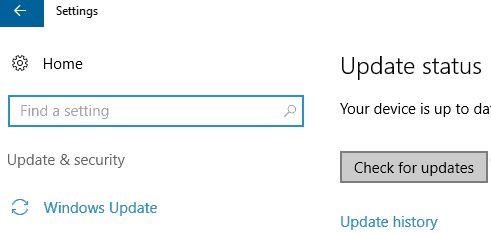 Get the most recent Windows updates