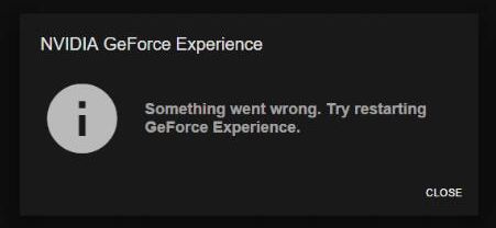 What causes the "GeForce Experience Scanning Failed" error? (Scan failed)?