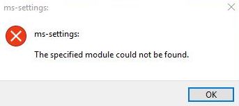 ms settings display error windows 10