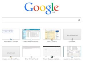 how to make a website appear on google chrome most visited