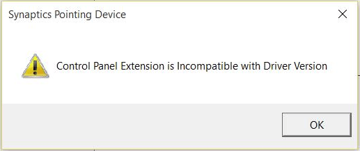 Fixed "Control panel extension not compatible with driver version" bug
