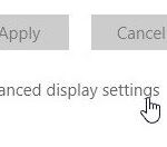 Fixing missing advanced display settings in Windows 10